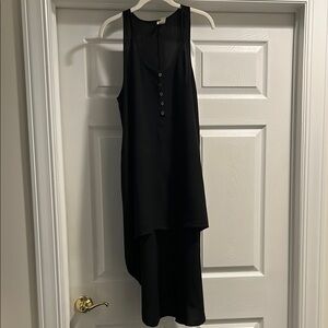 Swell Black Sleeveless Button-Front Dress